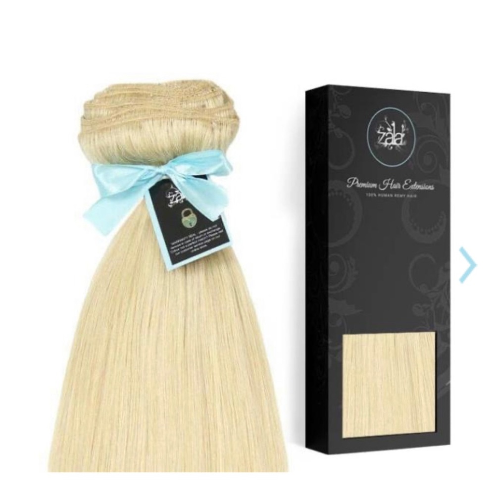 ZALA Beachy Blonde 5 piece Clip-in Human Hair Extensions - 30 inches long!!! ❤️